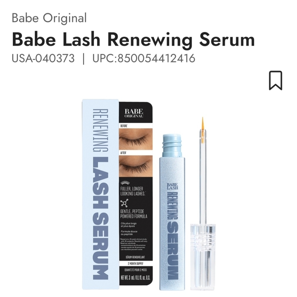 Babe Original Lash Serum - Clear